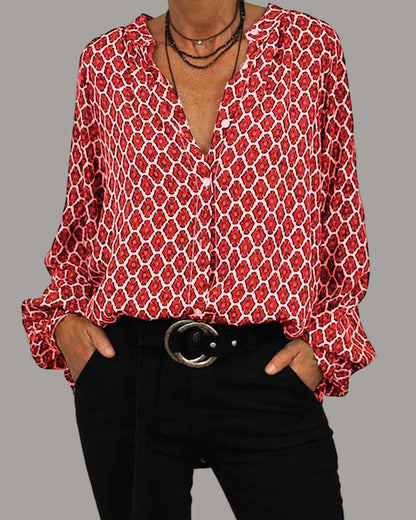Cleo | Boho Chic V-Hals Blouse Lente