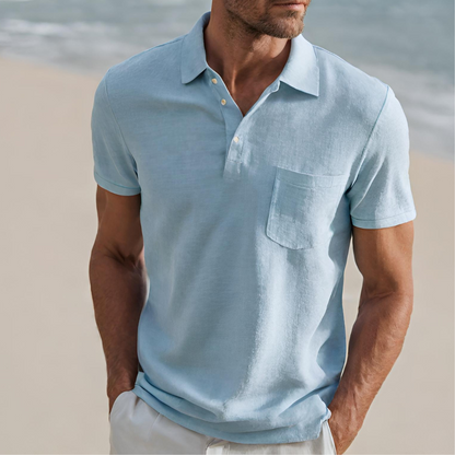 Floris | Luxe linnen poloshirt