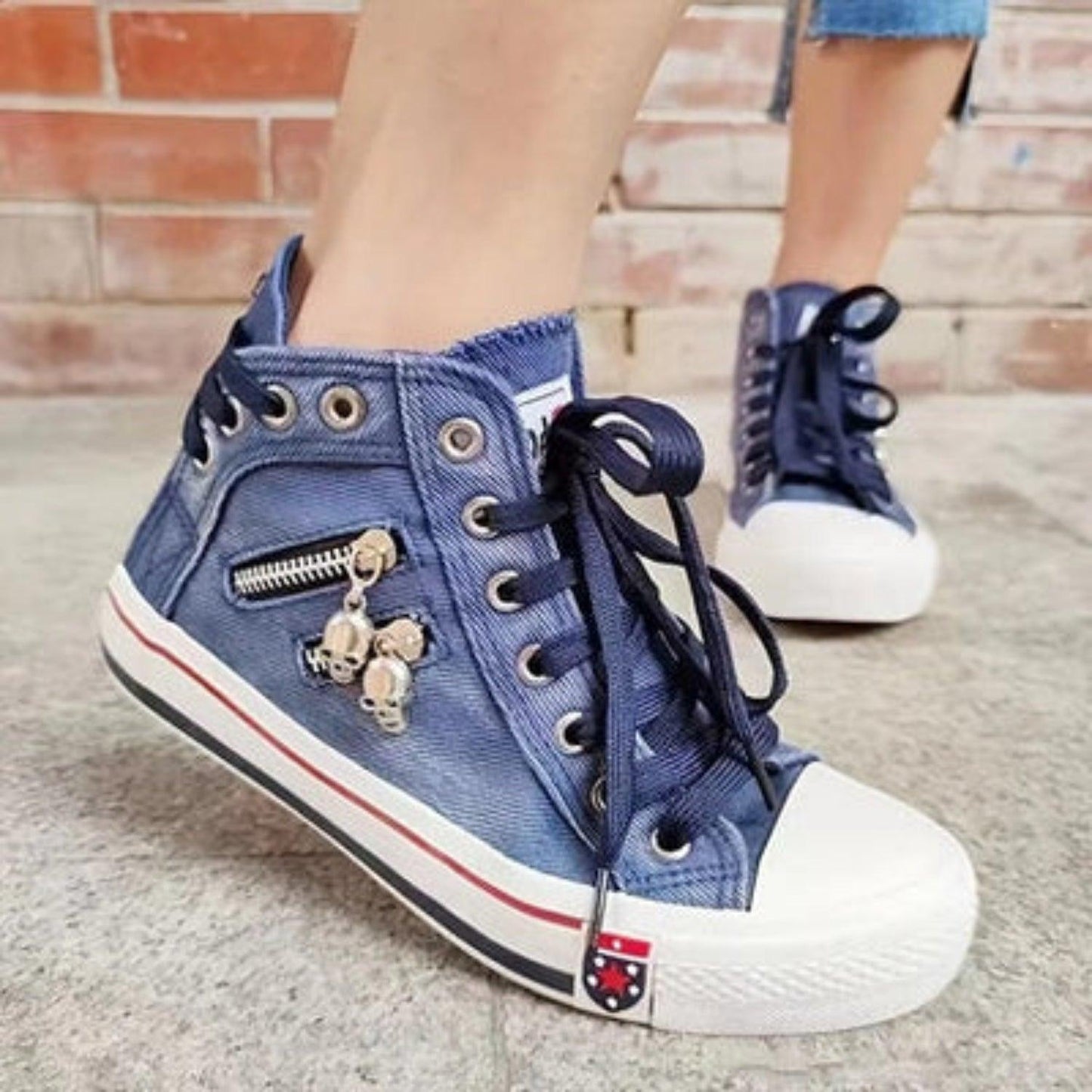 Mackenzie Sneakers | Denim Blue Sneakers for women