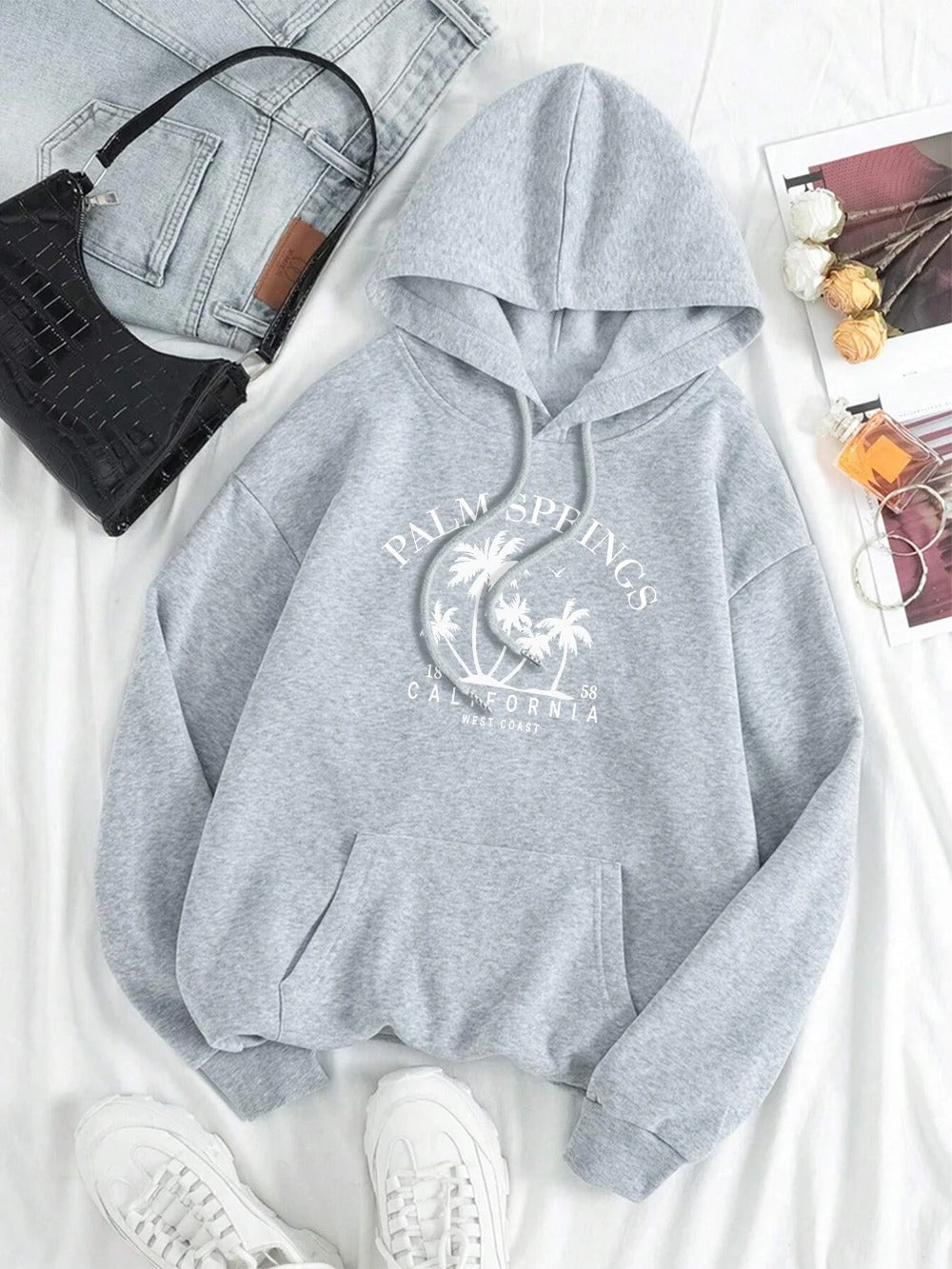 Sidney - Grote hoodie met glimlachprint