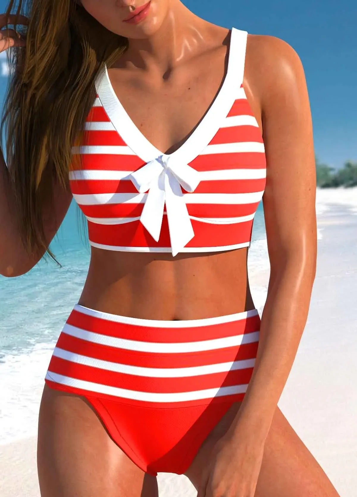 Elegante kleurrijke zomer bikini