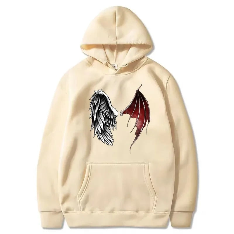 Robin - Hoodie Met Vleugels Bedrukken Voor Unisex