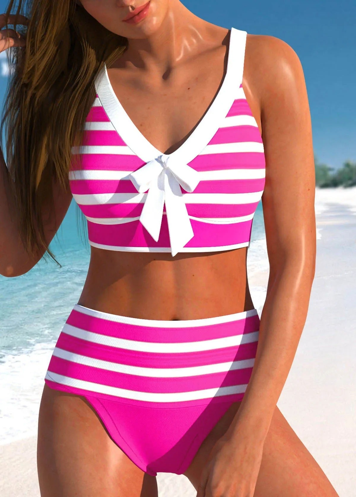 Elegante kleurrijke zomer bikini