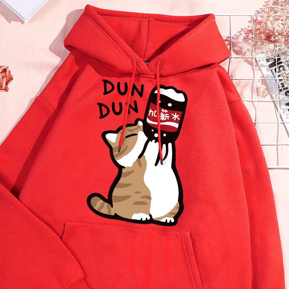 Hunter - Hooded Sweatshirt Met Kattenmotief Voor Mannen En Vrouwen