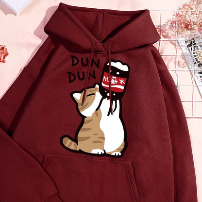 Hunter - Hooded Sweatshirt Met Kattenmotief Voor Mannen En Vrouwen