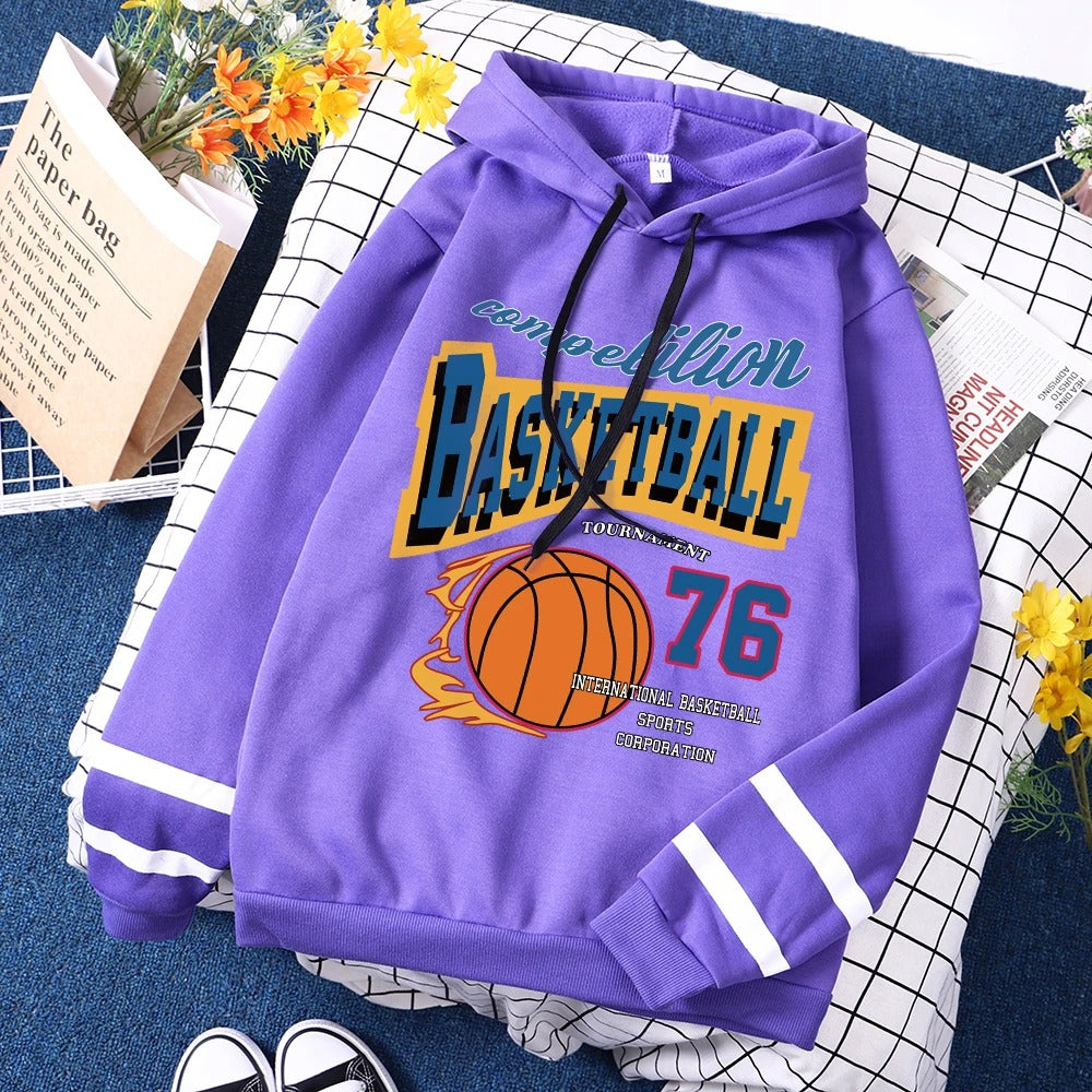 Caitlin - Bedrukte Basketbal Hoodie Voor Vrouwen