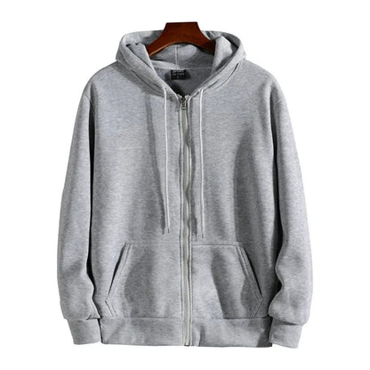 Blake - Grijze Zip Hoodie Voor Unisex