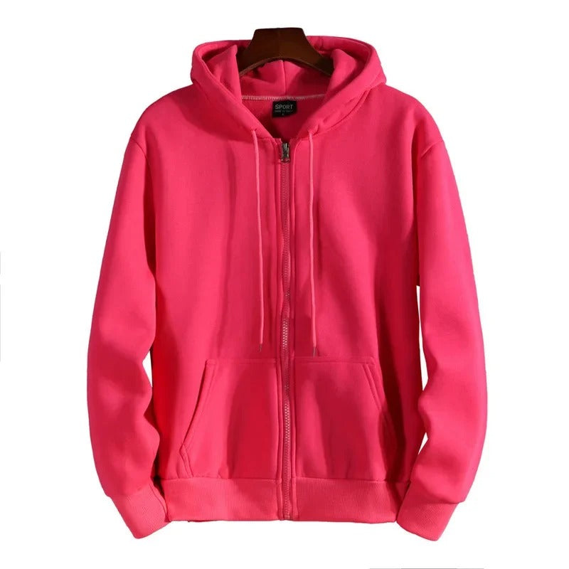 Blake - Grijze Zip Hoodie Voor Unisex