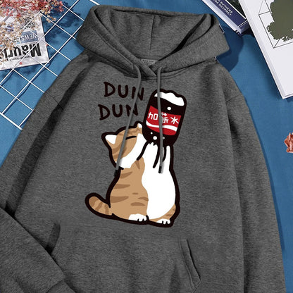 Hunter - Hooded Sweatshirt Met Kattenmotief Voor Mannen En Vrouwen