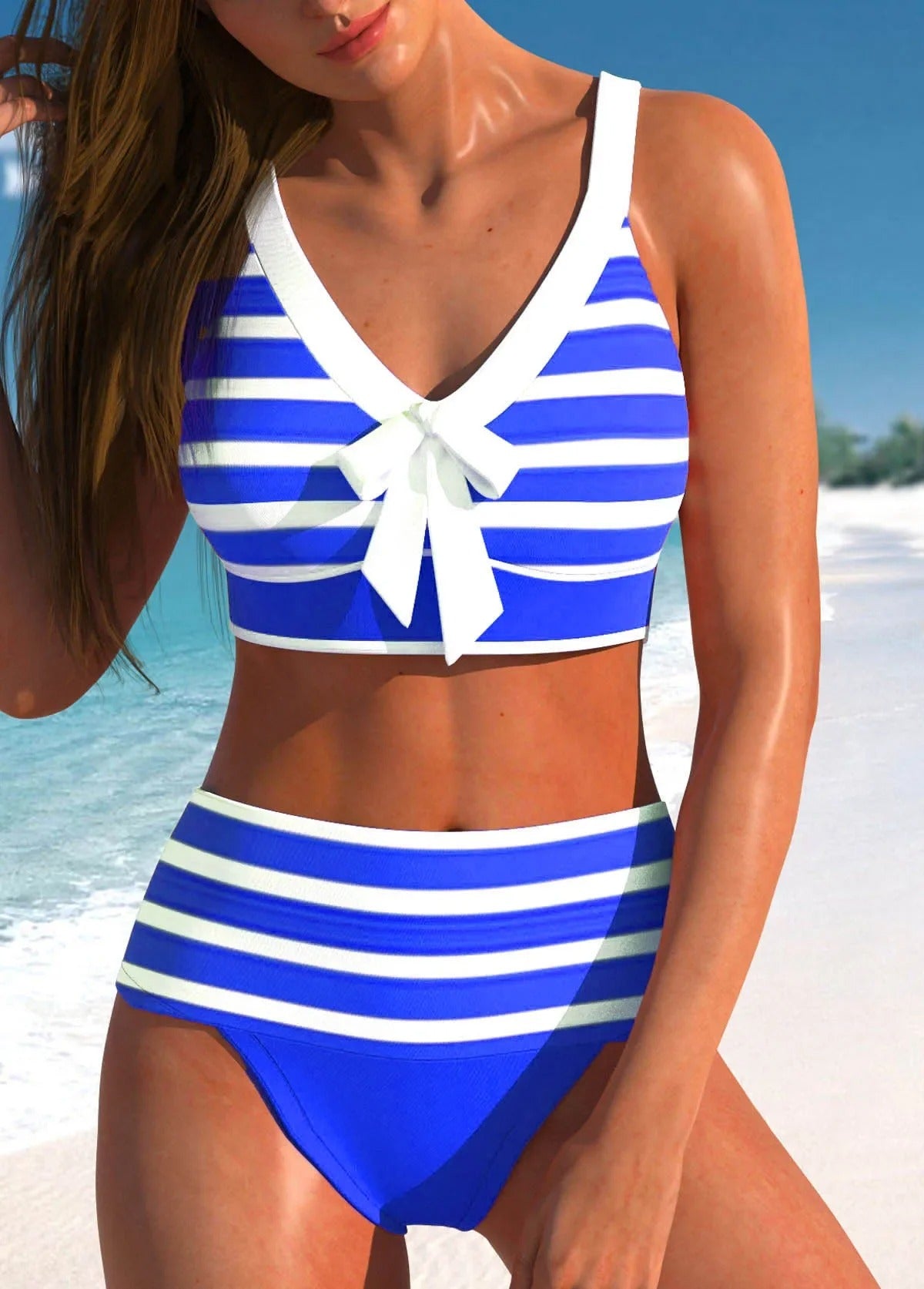 Elegante kleurrijke zomer bikini
