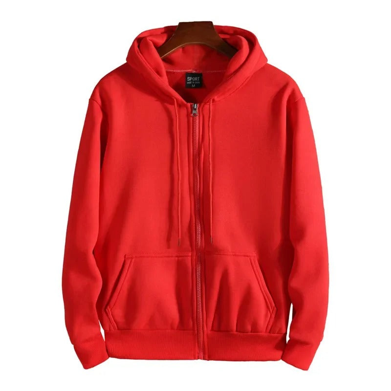 Blake - Grijze Zip Hoodie Voor Unisex