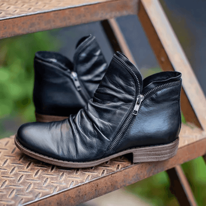 Martina Boots | Women's Ankle Boots with Zipper