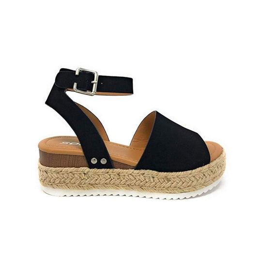 Niana Sandals | Wedge Heel Sandals with Stylish Strap and Buckle