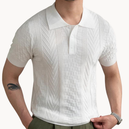 Dante | Luxe Jacquard Poloshirt voor Heren