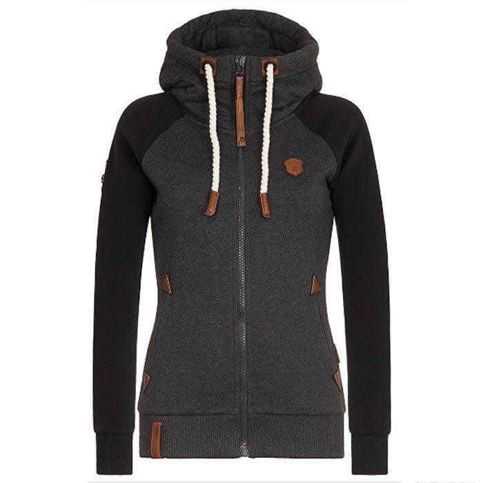 Noemi Hoodie | Moderne Dikke Ritshoodie met Trekkoord en Zakjes