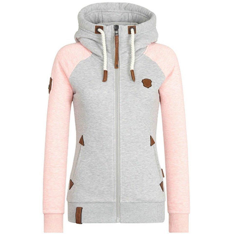 Noemi Hoodie | Moderne Dikke Ritshoodie met Trekkoord en Zakjes