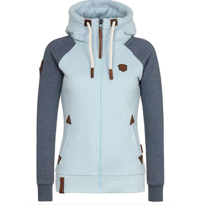 Noemi Hoodie | Moderne Dikke Ritshoodie met Trekkoord en Zakjes