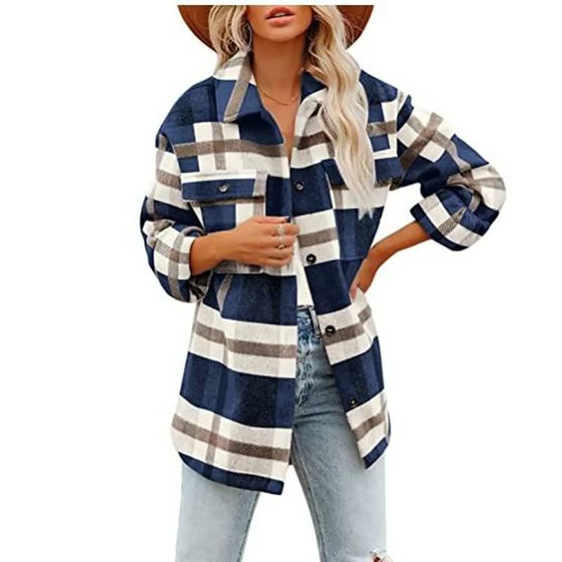 ComfyFlannel™: Comfortabele En Unieke Blouse Voor Dames