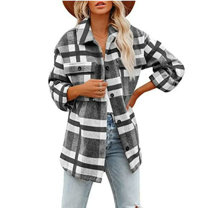 ComfyFlannel™: Comfortabele En Unieke Blouse Voor Dames