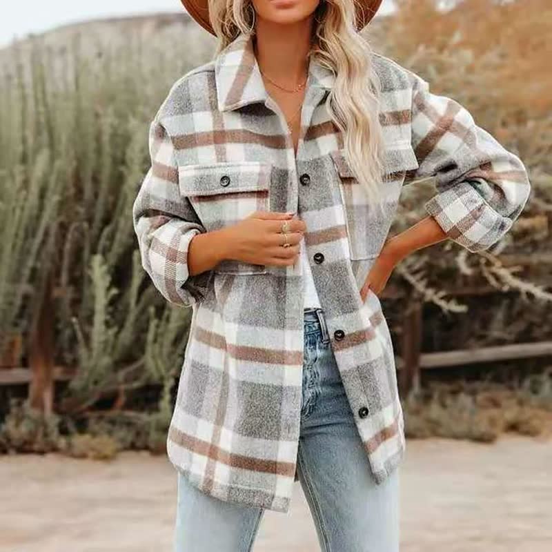 ComfyFlannel™: Comfortabele En Unieke Blouse Voor Dames