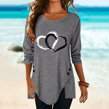 2Hearts™: Comfortabele En Oversized Shirt Voor Vrouwen
