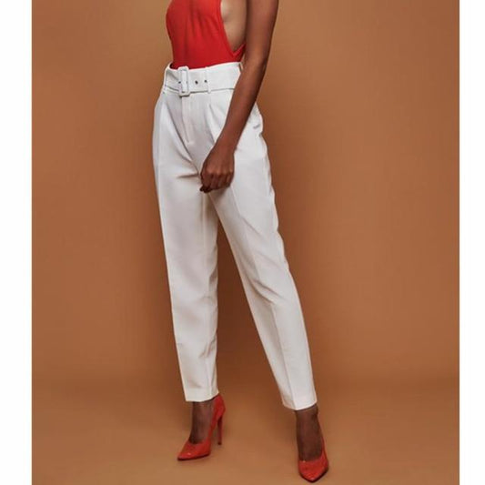 Emilia - Broek met hoge taille en riem