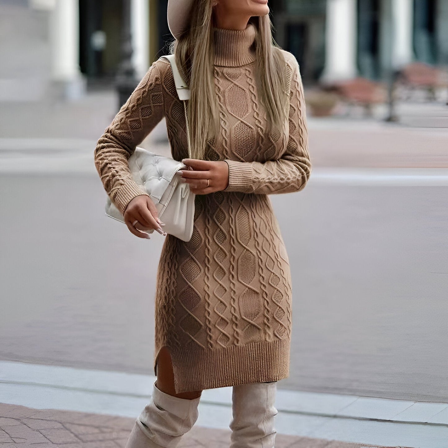 Alexandra | Elegante gebreide jurk