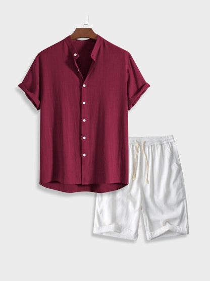 Heren trendy vrijetijdsset [Shirt+Short] - Xander