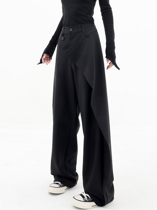 Wijde asymmetrische broek
