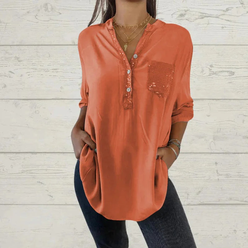 Abenis - Glamoureuze Pailletten Top voor Vrouwen