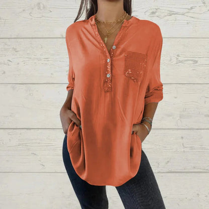 Abenis - Glamoureuze Pailletten Top voor Vrouwen