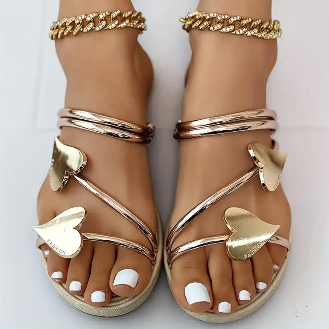 Stylish Sandals with Hearts | Helene Sandals