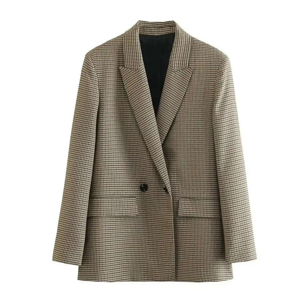 Evelyn - Geruite blazer voor dames