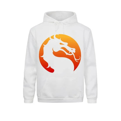 Kurt - Warme hooded sweatshirt met draak Mortal Kombat print voor mannen en vrouwen