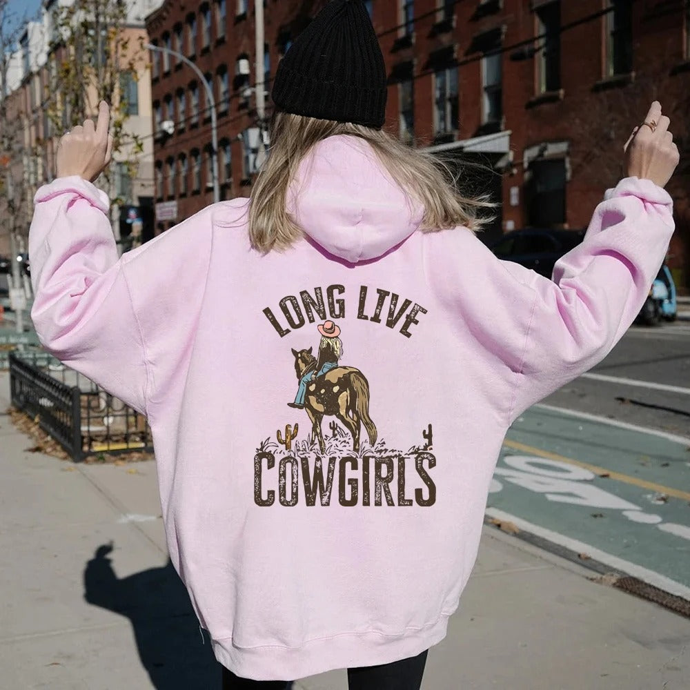 Dakota - Dames oversized cowgirl hoodie