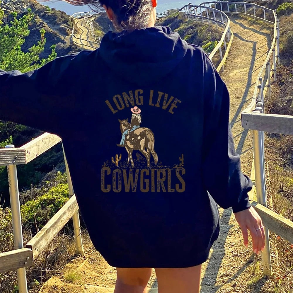 Dakota - Dames oversized cowgirl hoodie