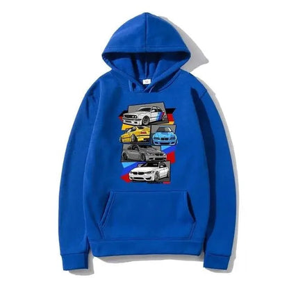 Andres - Warme uniseks hoodie met autoprint