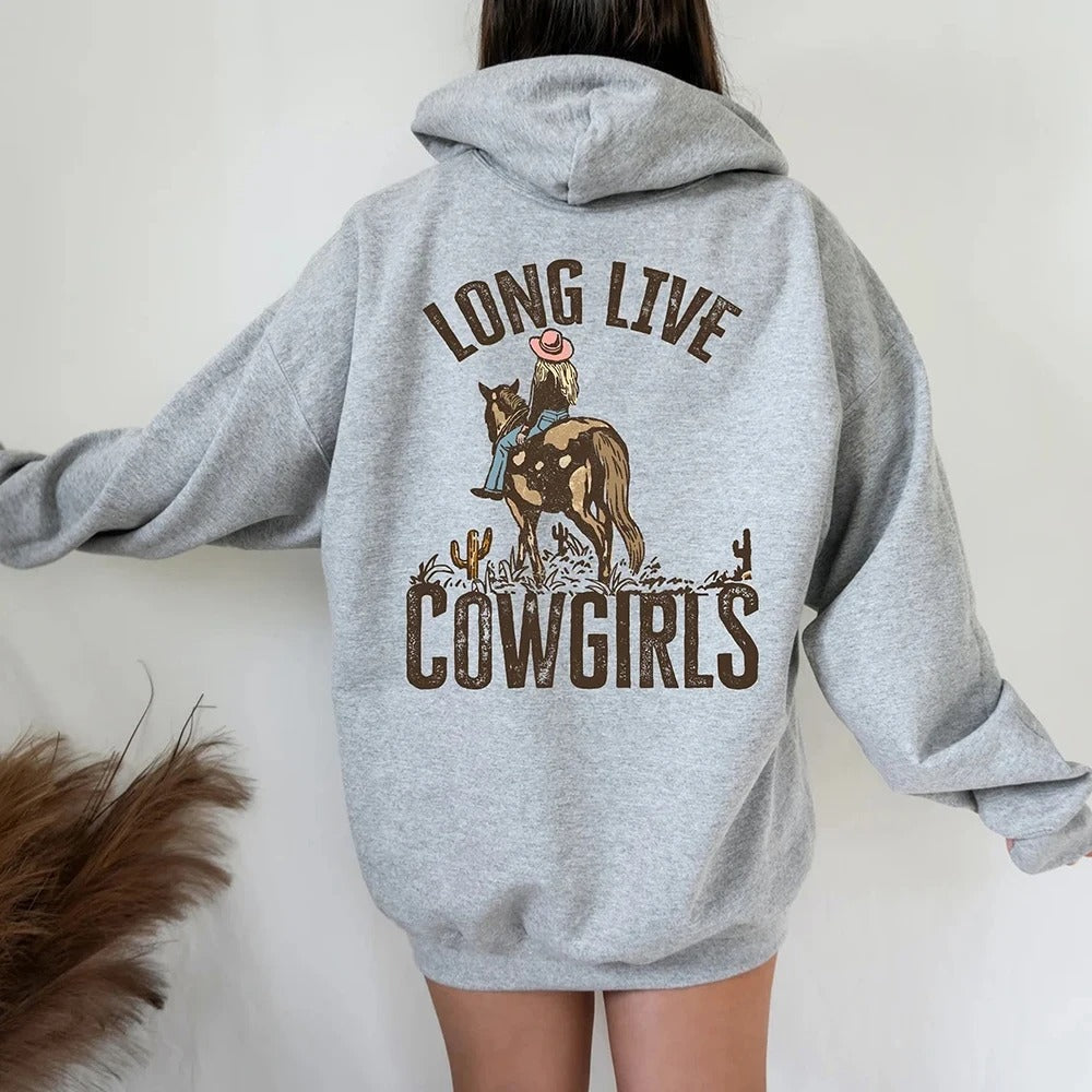 Dakota - Dames oversized cowgirl hoodie