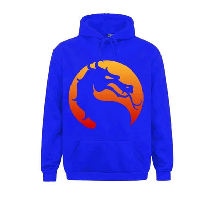 Kurt - Warme hooded sweatshirt met draak Mortal Kombat print voor mannen en vrouwen