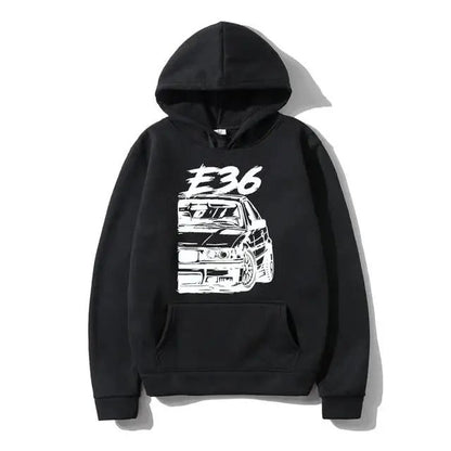 Andres - Warme uniseks hoodie met autoprint