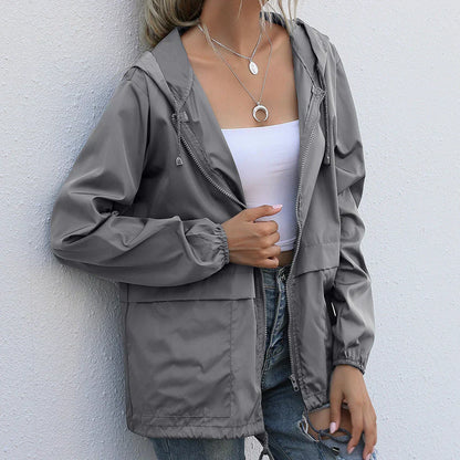 Fila casual jassen met vaste capuchon