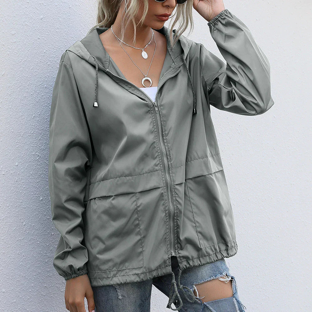 Fila casual jassen met vaste capuchon