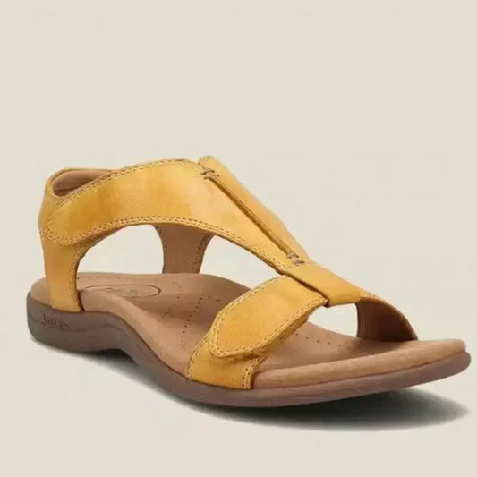 Katie verstelbare zomersandalen van leer met steunzolen