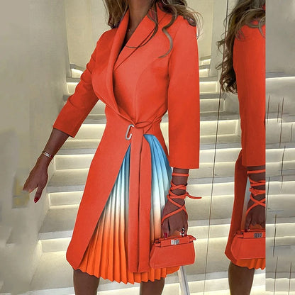 Alma Elegante geplooide jurk