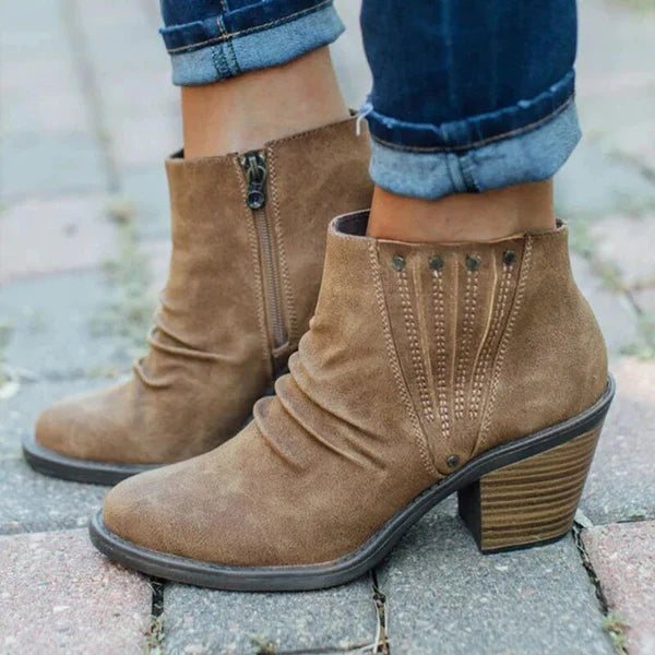 Omaira Boots | Stylish Leather Ankle Boots