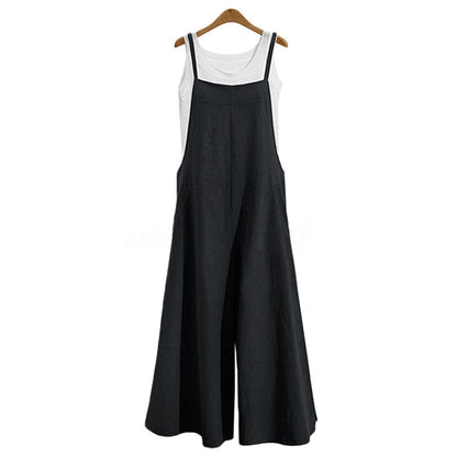 Gisela - Losse linnen jumpsuit