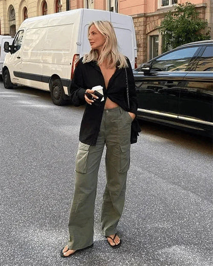 Olivia | Comfortabele Cargo Broek | Dagelijks Gebruik | Duurzame Stof