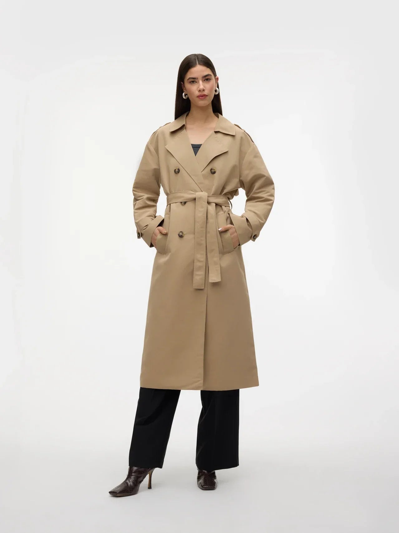 Winddichte Trenchcoat | Stijlvol en Functioneel - Ideaal voor Windige Dagen