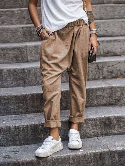 Casual linnen broek