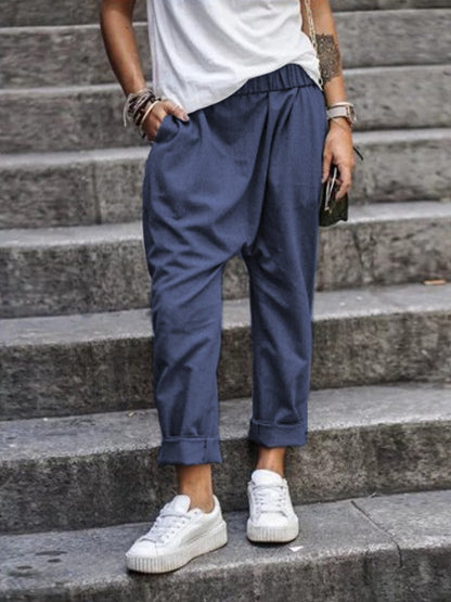 Casual linnen broek